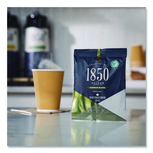 Image of 1850 2550021513 Pioneer Blend Decaf Ground Coffee, 2.5 oz Fraction Pack, 24 Packs/Carton