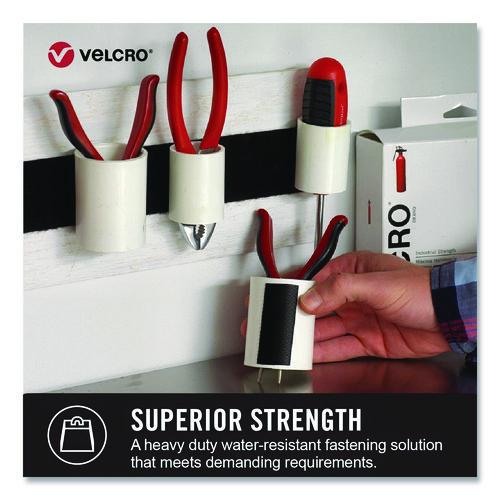 Image of VELCRO® Brand 90593 Industrial Strength Heavy-Duty Fastener, 2" X 4 Ft, Black, 2/pack