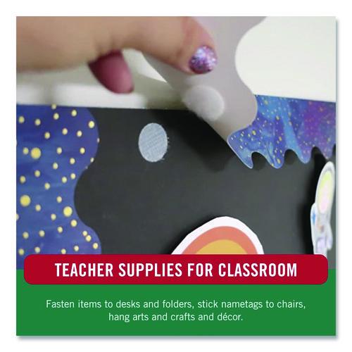 Image of VELCRO® Brand 95194 Sticky-Back Fasteners, Complete Sets, 0.75" dia, Clear, 200/Pack