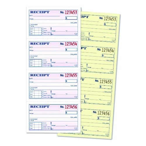 Image of Adams® DC1152 Money/Rent Receipt Book, Two-Part Carbonless, 4.75 x 2.75, 200 Forms Total