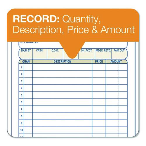 Image of Adams® DC4705-10 Multipart Sales Order Pad, 12 Lines, Two-Part Carbonless, 4.19 x 6.69, 50 Forms/Pad, 10 Pads/Box