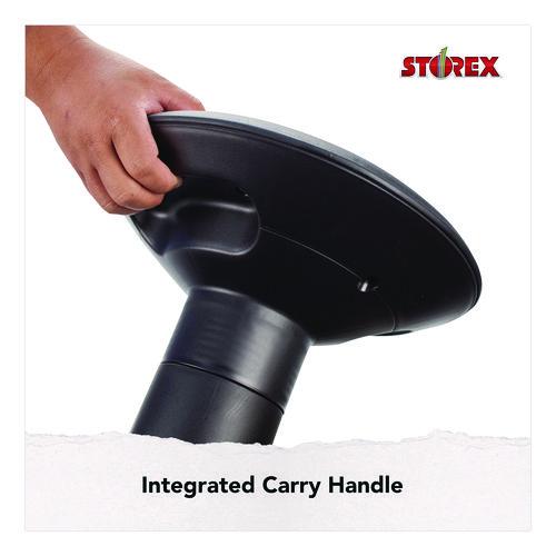 Image of Storex Wiggle Stool, Backless, Supports Up to 250 lbs, 12" to 18" Seat Height, Black Seat, Black Base