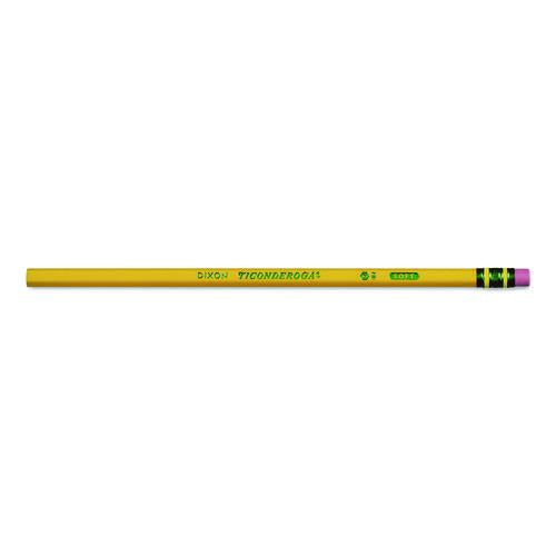 Image of Ticonderoga® X13883 Pencils, H (#3), Black Lead, Yellow Barrel, Dozen