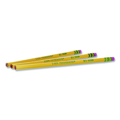 Image of Ticonderoga® X13883 Pencils, H (#3), Black Lead, Yellow Barrel, Dozen