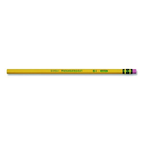 Image of Ticonderoga® X13885 Pencils, F (#2.5), Black Lead, Yellow Barrel, Dozen