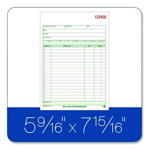Image of Adams® RDC5805 Multipart General-Purpose Sales Pad, Two-Part Carbonless, 5.56 x 7.94, 50 Forms Total