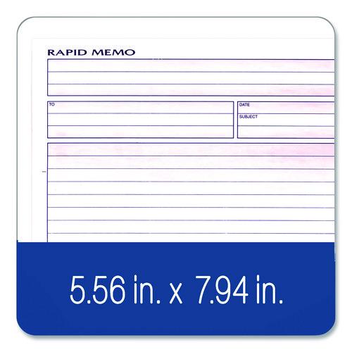 Image of Adams® SC1158 Rapid Memo Pad, Two-Part Carbonless, 8.5 x 7.75, 50 Forms Total