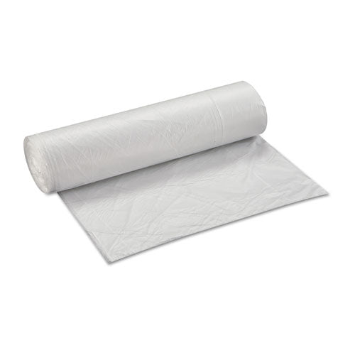 Image of Inteplast Group VALH4048N14 High-Density Commercial Can Liner Value Pack, 45 gal, 12 mic, 40" x 46", Clear, Interleaved Roll, 25 Bags/Roll, 10 Rolls/CT