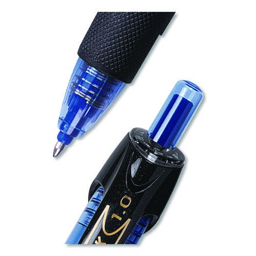 Image of uniball® 42071 Power Tank RT Ballpoint Pen, Retractable, Bold 1 mm, Blue Ink, Translucent Blue/Black Barrel, Dozen