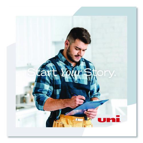 Image of uniball® 42071 Power Tank RT Ballpoint Pen, Retractable, Bold 1 mm, Blue Ink, Translucent Blue/Black Barrel, Dozen