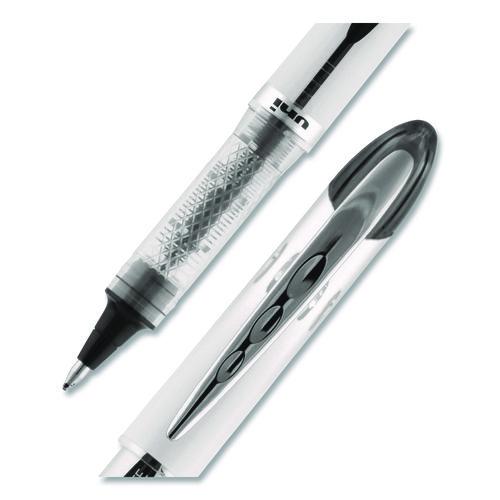 Image of uniball® 61231 VISION ELITE Rollerball Pen, Stick, Bold 0.8 mm, Black Ink, White/Black/Clear Barrel