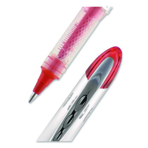 Image of uniball® 69023 VISION ELITE Rollerball Pen, Stick, Bold 0.8 mm, Red Ink, White/Red/Clear Barrel
