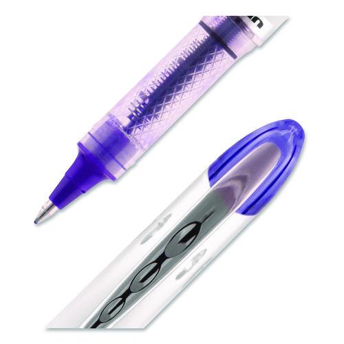 Image of uniball® 69025 VISION ELITE Rollerball Pen, Stick, Bold 0.8 mm, Violet Ink, White/Violet/Clear Barrel