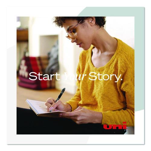 Image of uniball® 69025 VISION ELITE Rollerball Pen, Stick, Bold 0.8 mm, Violet Ink, White/Violet/Clear Barrel