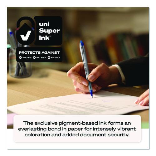 Image of uniball® 69025 VISION ELITE Rollerball Pen, Stick, Bold 0.8 mm, Violet Ink, White/Violet/Clear Barrel