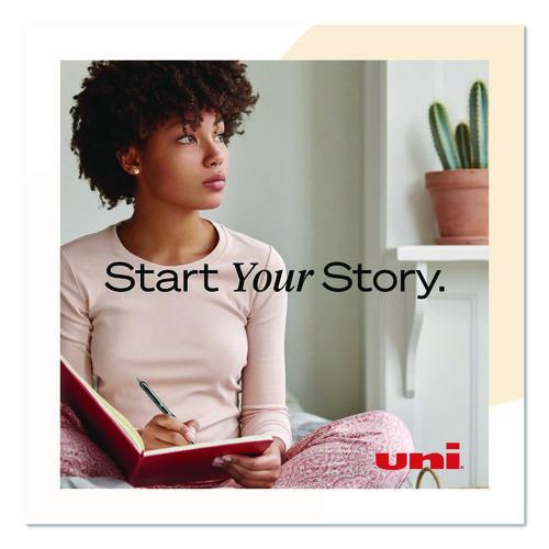 Image of uniball® 70221 Signo 207 Gel Pen, Retractable, Medium 0.7 mm, Violet Ink, Smoke/Black/Violet Barrel, Dozen