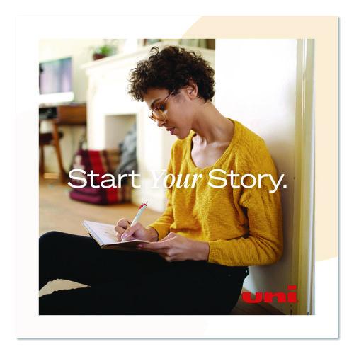 Image of uniball® 70362 uniONE Gel Pen, Retractable, Medium 0.7 mm, Black Ink, White/Black Barrel, Dozen