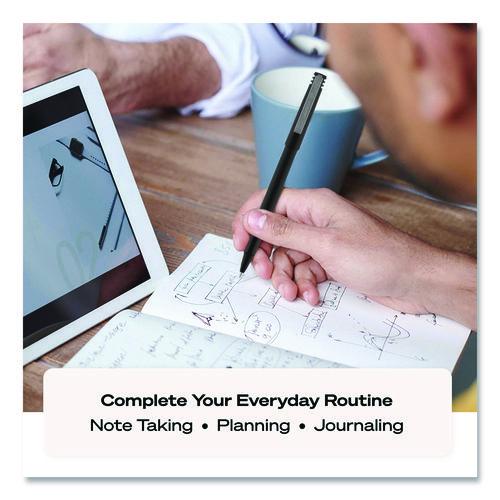 Image of uniball® 1921065 Rollerball Pen, Stick, Micro 0.5 mm, Black Ink, Black Barrel, 36/Pack