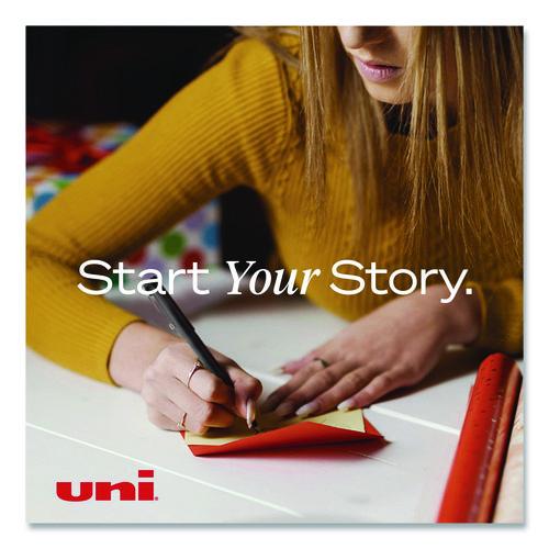 Image of uniball® 1921065 Rollerball Pen, Stick, Micro 0.5 mm, Black Ink, Black Barrel, 36/Pack