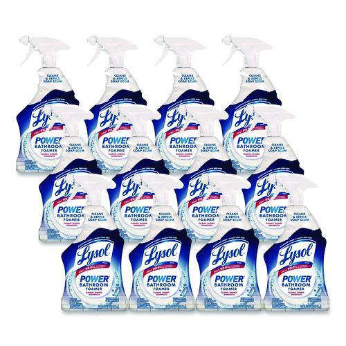 Image of LYSOL® Brand 19200-02699 Disinfectant Power Bathroom Foamer, Liquid, Atlantic Fresh Scent, 32 oz Spray Bottle, 12/Carton