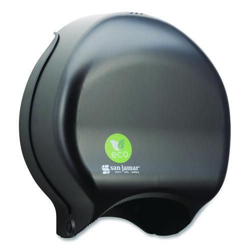 Image of San Jamar® R2000REBK Ecological Green Tissue Dispenser, 16.75 x 5.25 x 12.25, Black