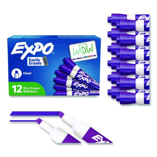 Image of EXPO® 80008A Low-Odor Dry-Erase Marker, Broad Chisel Tip, Purple