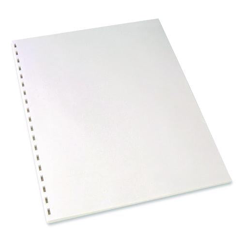 Image of GBC® 2020046 CombBind Pre-Punched Paper, 19-Hole, 92 Bright, 20 lb Bond Weight, 8.5 x 11, Unruled, 500/Ream