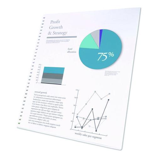 Image of GBC® 2020046 CombBind Pre-Punched Paper, 19-Hole, 92 Bright, 20 lb Bond Weight, 8.5 x 11, Unruled, 500/Ream