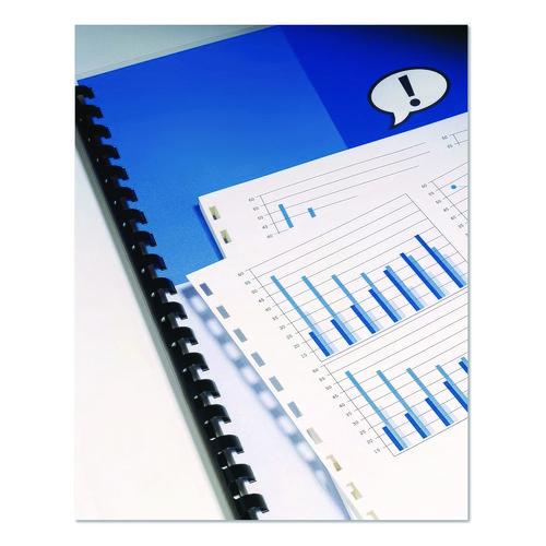 Image of GBC® 2020046 CombBind Pre-Punched Paper, 19-Hole, 92 Bright, 20 lb Bond Weight, 8.5 x 11, Unruled, 500/Ream