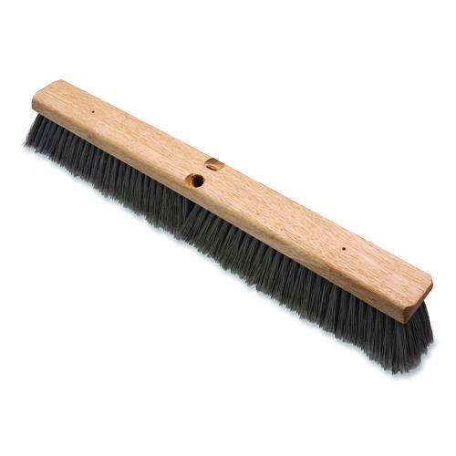 Image of Carlisle 3621952423 Flagged Floor Sweep, 3" Gray Flagged Filament Bristles, 24" Brush, 12/Carton
