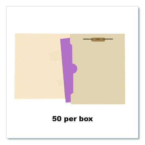 Image of Medical Arts Press® 50664 Full Pocket End Tab Fastener Folders, Straight Tab, Expands 0.75", 1 Fastener, Letter Size, Manila, 50/Box