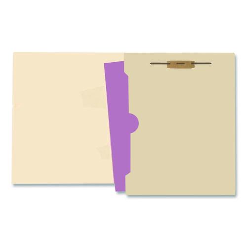 Image of Medical Arts Press® 50664 Full Pocket End Tab Fastener Folders, Straight Tab, Expands 0.75", 1 Fastener, Letter Size, Manila, 50/Box