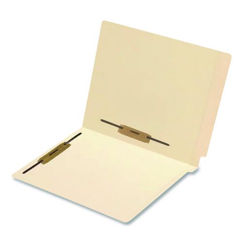 Image of Medical Arts Press® 52406B End Tab Fastener Folders, Straight Tab, Expands 0.75", 2 Vertical/Horizontal Fasteners, Letter Size, Manila, 250/Box
