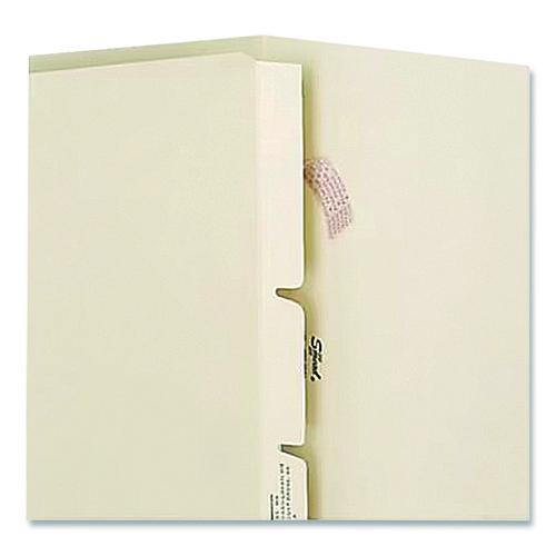 Image of Medical Arts Press® 52411 Standard Side-Flap Classification Folder Dividers, 1 Fastener, Letter Size, Manila, 100/Box
