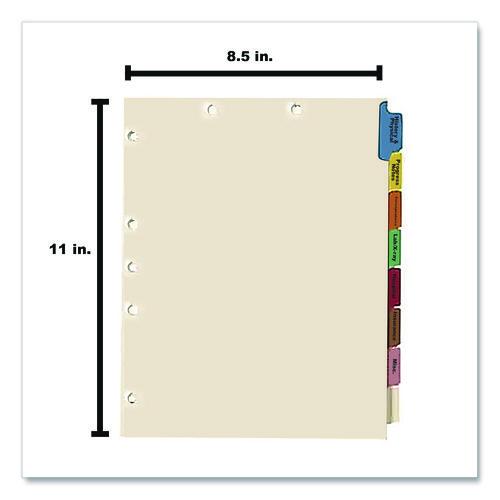 Image of Medical Arts Press® 30227 Side Tab Medical Chart Indexes, 8-Tab, Assorted Medical, 11 x 8.5, Manila, 50/Box