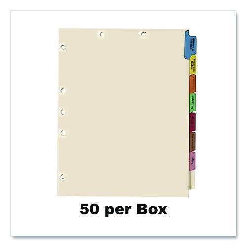 Image of Medical Arts Press® 30227 Side Tab Medical Chart Indexes, 8-Tab, Assorted Medical, 11 x 8.5, Manila, 50/Box
