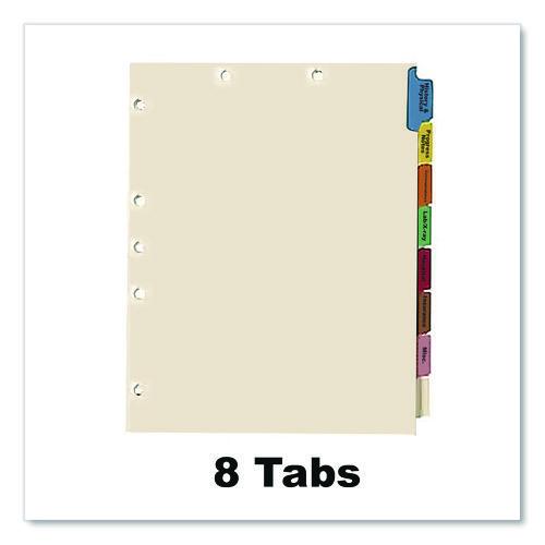 Image of Medical Arts Press® 30227 Side Tab Medical Chart Indexes, 8-Tab, Assorted Medical, 11 x 8.5, Manila, 50/Box