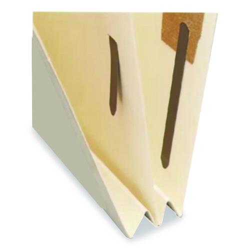 Image of Medical Arts Press® 35482 Heavy-Duty End Tab Classification Folders, Straight Tab, Expands 2", 1 Divider, 4 Fasteners, Letter Size, Manila, 25/Box