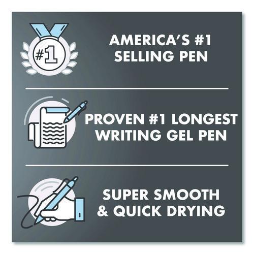 Image of Pilot® PIL20836 G2 Edge Premium Gel Roller Pen, Retractable, Fine 0.7 mm, Red Ink, Black/Red Barrel, Dozen