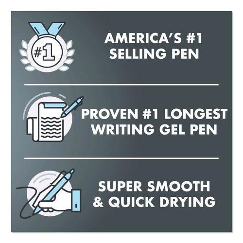 Image of Pilot® PIL20839 G2 Edge Premium Gel Roller Pen, Retractable, Fine 0.7 mm, Black Ink, White Barrel, Dozen