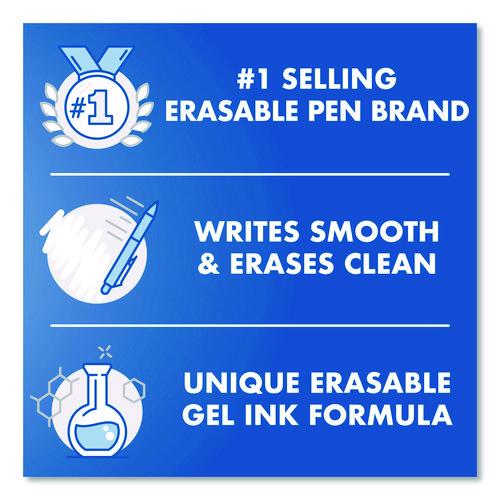 Image of Pilot® PIL17372 Frixion Synergy Clicker Erasable Gel Pen, Retractable, Extra Fine 0.5 mm, Red Ink, Black/Red Barrel, Dozen