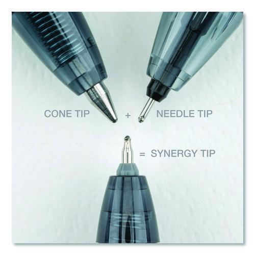 Image of Pilot® PIL17372 Frixion Synergy Clicker Erasable Gel Pen, Retractable, Extra Fine 0.5 mm, Red Ink, Black/Red Barrel, Dozen