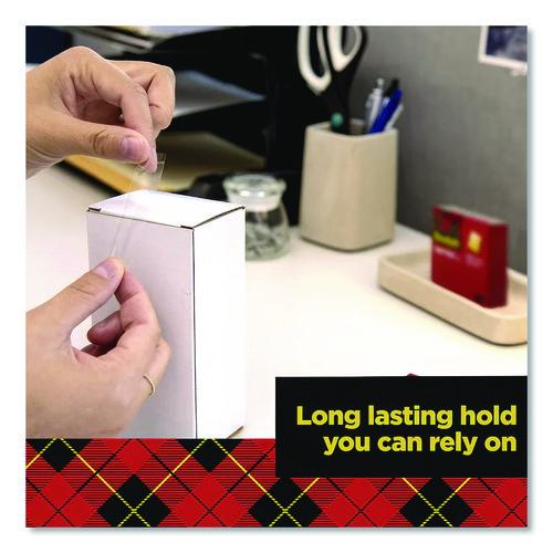 Image of Scotch® 700K10C18BLK Super-Hold Tape With Dispenser, 1" Core, 0.75" X 27.77 Yds, Clear, 10 Rolls And 1 Dispenser/pack