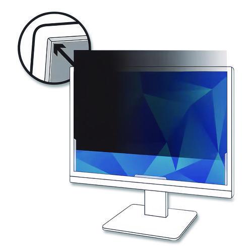 Image of 3M PF195W9B Frameless Blackout Privacy Filter for 19.5" Widescreen Flat Panel Monitor, 16:9 Aspect Ratio