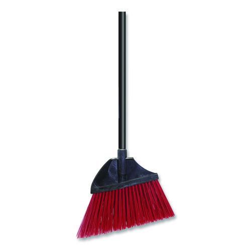 Image of Nexstep Commercial Products 91284 MaxiPlus Angle Broom, 56" Length, Red/Black