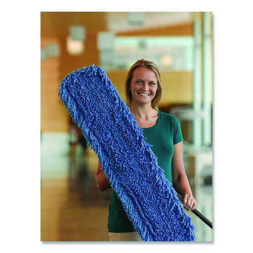 Image of Nexstep Commercial Products 94072 MaxiTwist Microfiber Dust Mops, Microfiber, 24" x 5", Blue