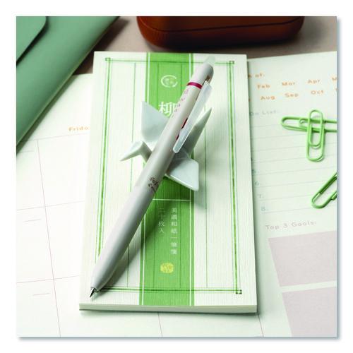 Image of Pilot® PIL21074 Frixion Waai Erasable Gel Pen, Retractable, Extra Fine 0.5 mm, Cherry Ink, Beige/Cherry Barrel, Dozen