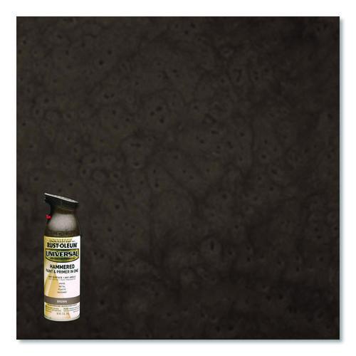 Image of Rust-Oleum® 245218 Universal Premium Spray Paint, Hammer Brown, 12 oz Aerosol Can, 6/Carton