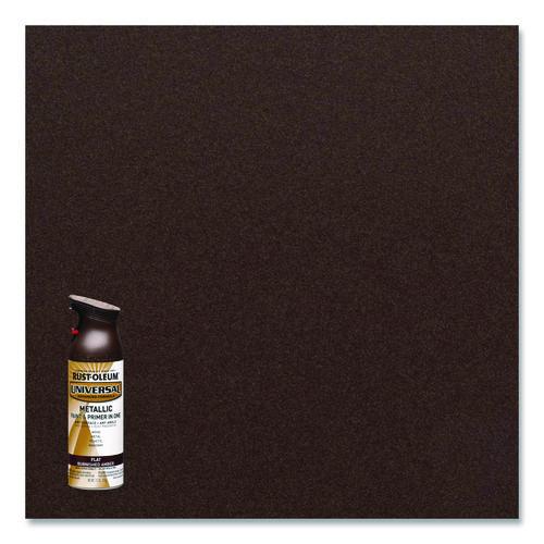 Image of Rust-Oleum® 271472 Universal Premium Spray Paint, Flat Amber, 12 oz Aerosol Can