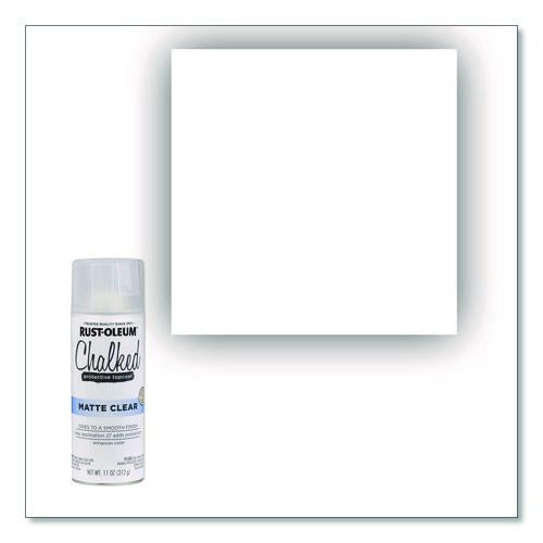 Image of Rust-Oleum® 302599 Ultra Matte Chalked Paint, Matte Clear, 12 oz Aerosol Can, 6/Carton